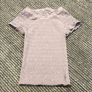 FP Movement by Free People Lilac Short Sleeve Top